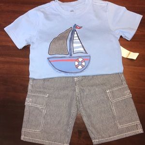 Boy’s Nautical Short Set (Size 7)